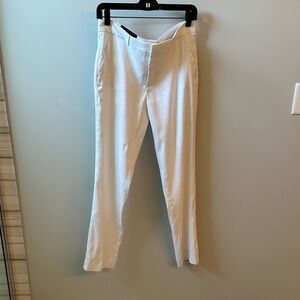 Banana Republic White  Straight Leg Pants Lined